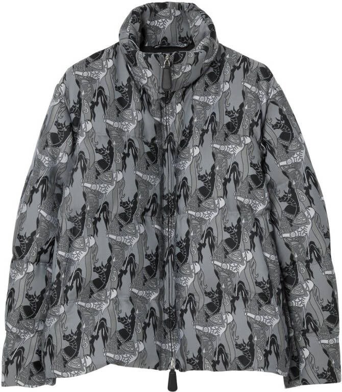 Burberry Jack met abstracte print Grijs