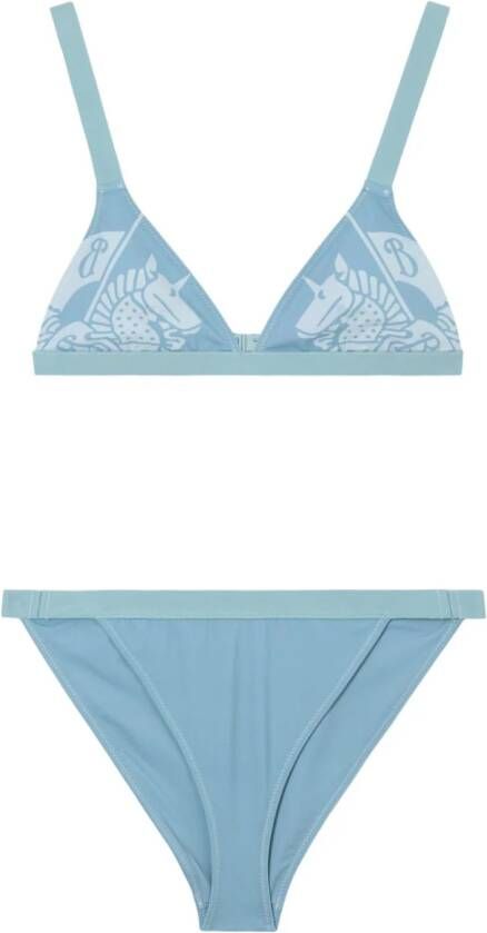 Burberry Bikini met print Blauw