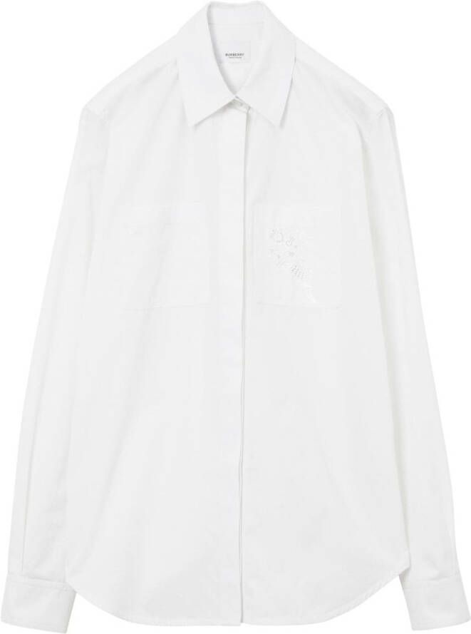 Burberry Broderie anglaise blouse Wit