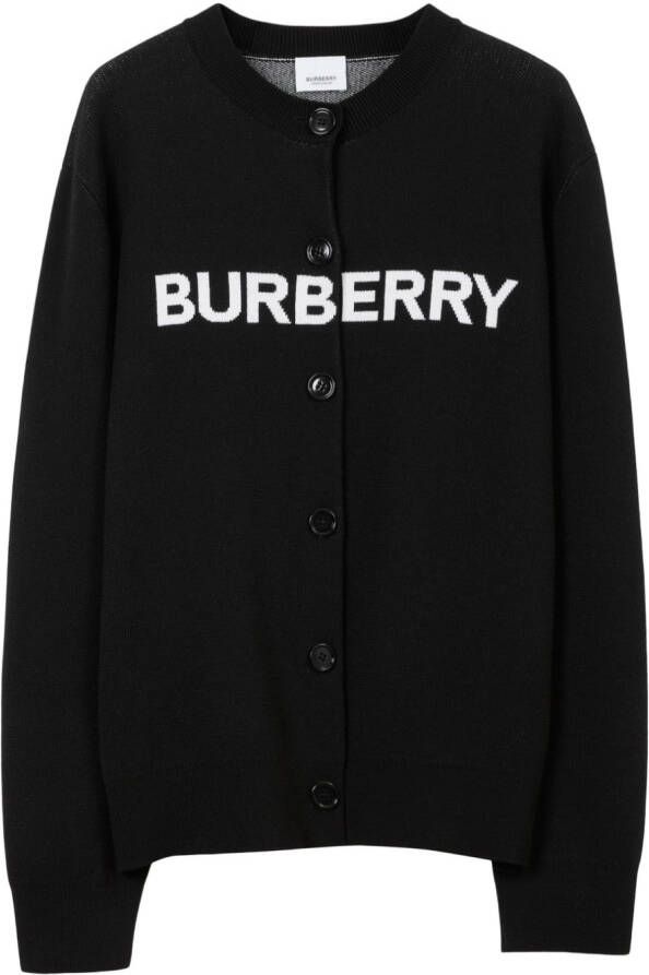 Burberry Button-up vest Zwart