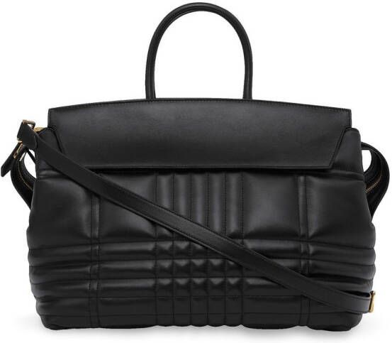 Burberry Catherine gewatteerde shopper Zwart