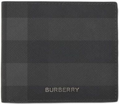 Burberry Geruite portemonnee Zwart