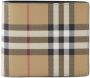 Burberry Geruite portemonnee Beige - Thumbnail 1