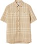 Burberry Geruit overhemd Beige - Thumbnail 1