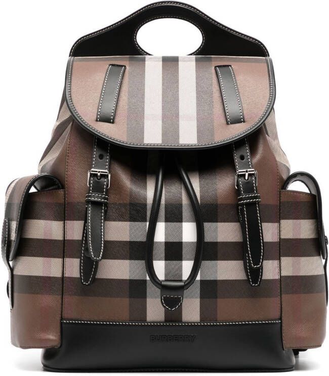 Burberry Geruite rugzak Bruin