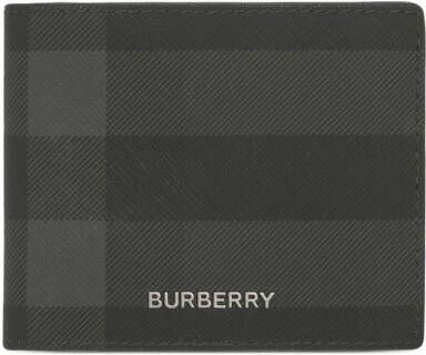 Burberry Geruite portemonnee Zwart