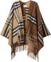 Burberry Geruite cape Bruin - Thumbnail 1