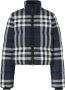 Burberry Cropped donsjack Blauw - Thumbnail 1