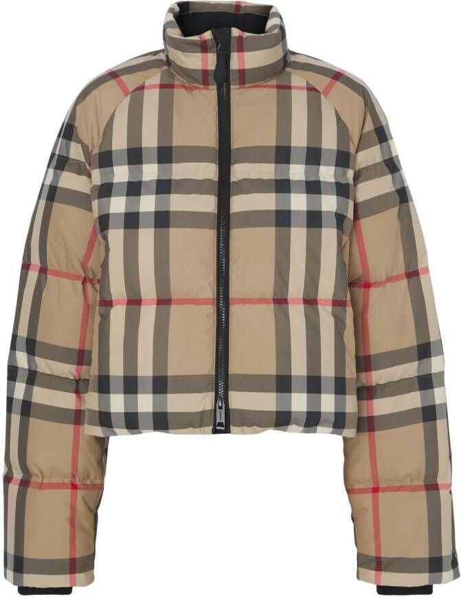 Burberry Cropped donsjack Bruin