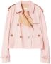 Burberry Cropped trenchcoat Roze - Thumbnail 1