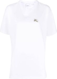 Burberry T-shirt verfraaid met kristallen Wit