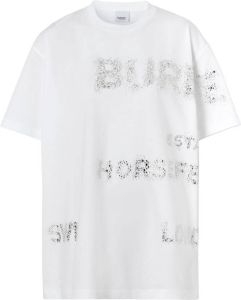 Burberry Oversized T-shirt Wit