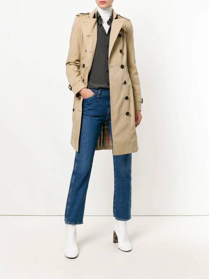 Burberry De Sandringham-lange trenchcoat Beige