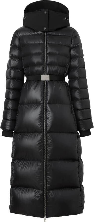 Burberry Donsjas met contrasterende capuchon Zwart