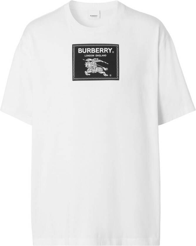 Burberry EKD T-shirt met applicatie Wit