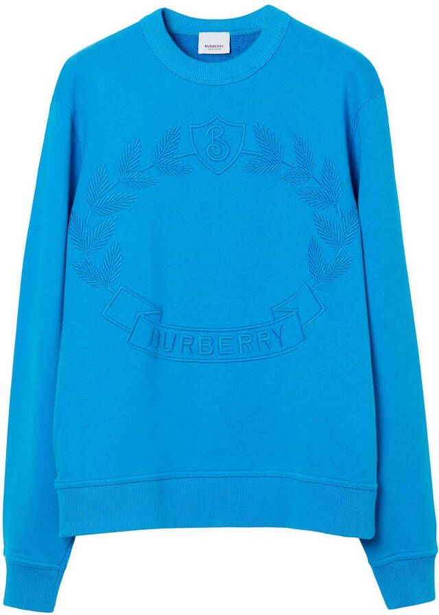 Burberry Sweater met borduurwerk Blauw