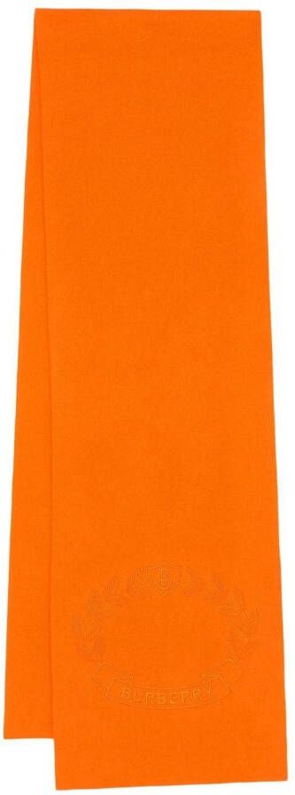 Burberry Sjaal met borduurwerk Oranje