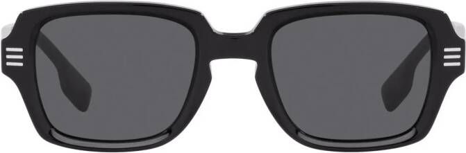 Burberry Eyewear BE4349 zonnebril met rechthoekig montuur Zwart