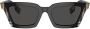 Burberry Eyewear Briar geruite zonnebril Zwart - Thumbnail 1