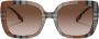 Burberry Eyewear Caroll zonnebril met oversized montuur Bruin - Thumbnail 1