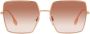Burberry Eyewear Daphne zonnebril met vierkant montuur Goud - Thumbnail 1