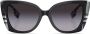 Burberry Eyewear Geruite zonnebril Zwart - Thumbnail 1