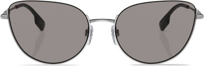 Burberry Eyewear Harper zonnebril met cat-eye montuur Zilver