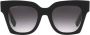 Burberry Eyewear Kitty zonnebril met vierkant montuur Zwart - Thumbnail 1
