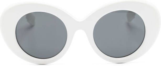 Burberry Eyewear Zonnebril met rond montuur Wit