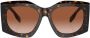Burberry Eyewear Zonnebril met geometrisch montuur Bruin - Thumbnail 1