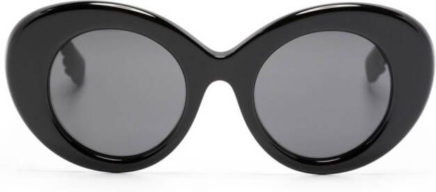 Burberry Eyewear Zonnebril met oversized rond montuur Zwart