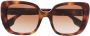 Burberry Eyewear Zonnebril met vierkant montuur Bruin - Thumbnail 1