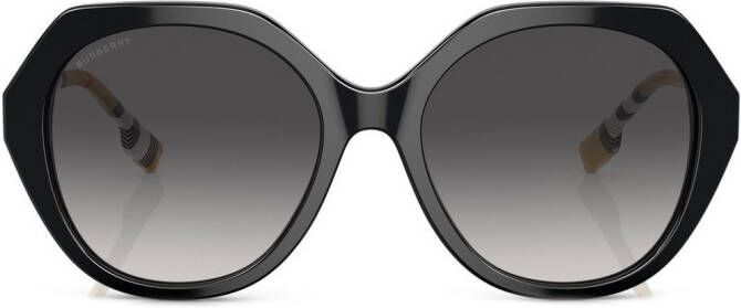 Burberry Eyewear Zonnebril met geometrisch montuur Zwart