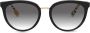 Burberry Eyewear Zonnebril met geruit montuur Zwart - Thumbnail 1