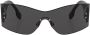 Burberry Eyewear Zonnebril met randloos montuur Zwart - Thumbnail 1