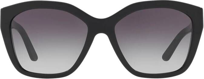 Burberry Stijlvolle herenzonnebril met zwart montuur en grijze lenzen Black