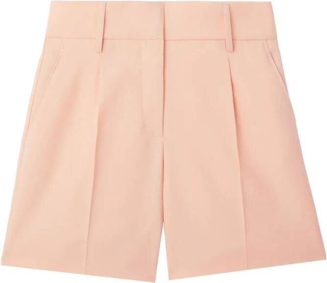 Burberry Geplooide shorts Roze