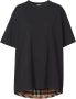 Burberry Geruit T-shirt Zwart - Thumbnail 1