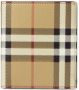 Burberry Geruite portemonnee Beige - Thumbnail 1