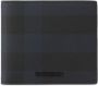 Burberry Geruite portemonnee Blauw - Thumbnail 1