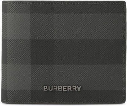 Burberry Geruite portemonnee Zwart
