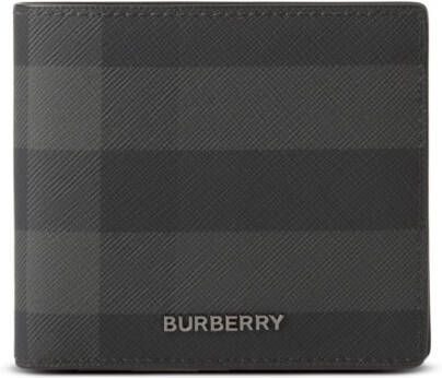 Burberry Geruite portemonnee Zwart