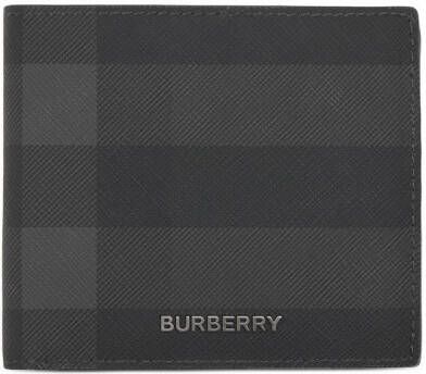 Burberry Geruite portemonnee Zwart