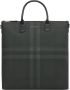 Burberry Geruite shopper Zwart - Thumbnail 1
