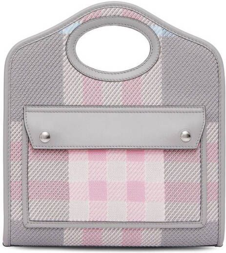 Burberry Geruite tas Grijs