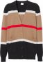Burberry Gestreept vest Bruin - Thumbnail 1