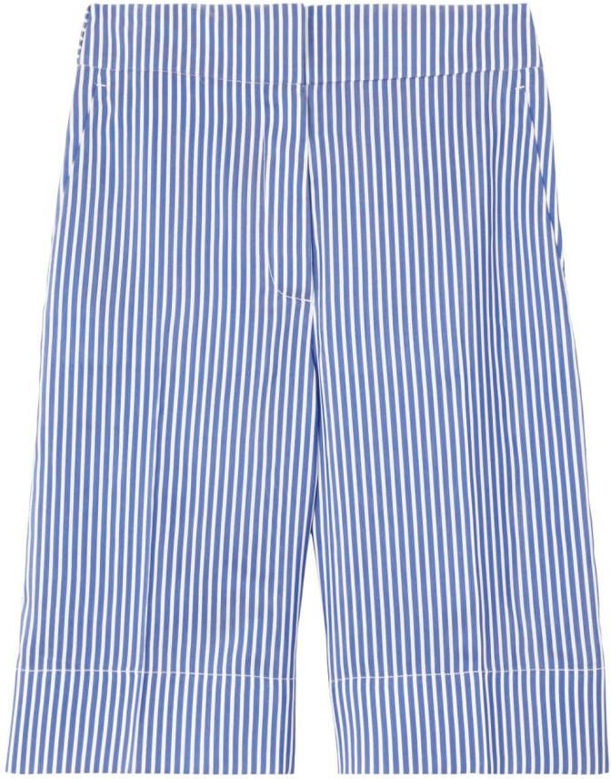 Burberry Gestreepte shorts Blauw