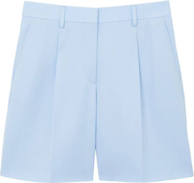 Burberry High waist shorts Blauw