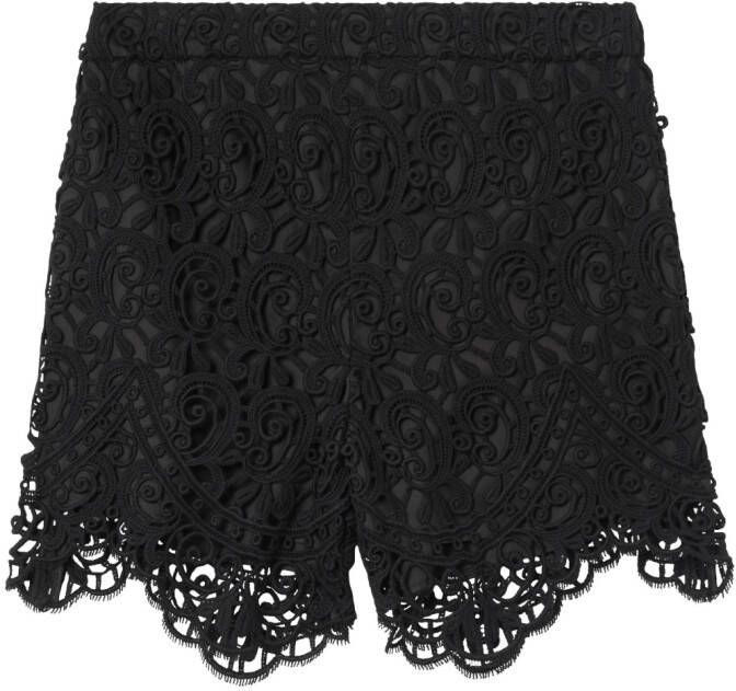 Burberry High-waist shorts Zwart