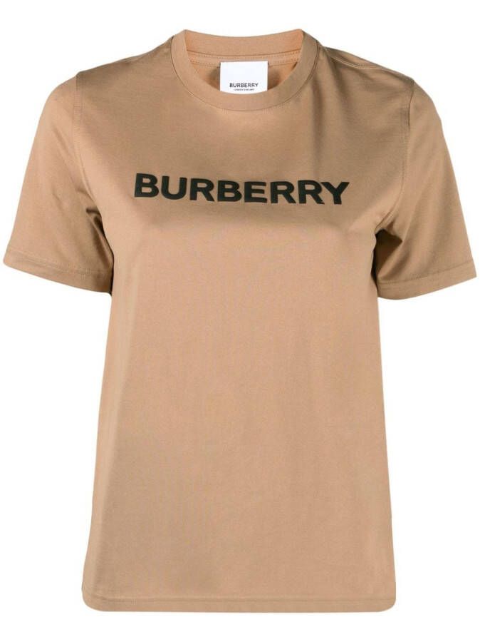 Burberry Sweater met logoprint Bruin